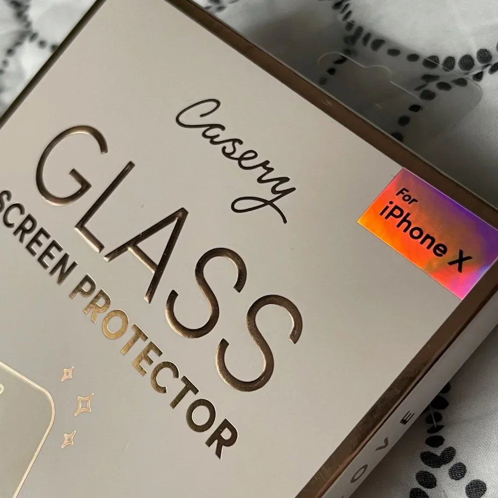 Casery Glass Screen Protector for iPhone X